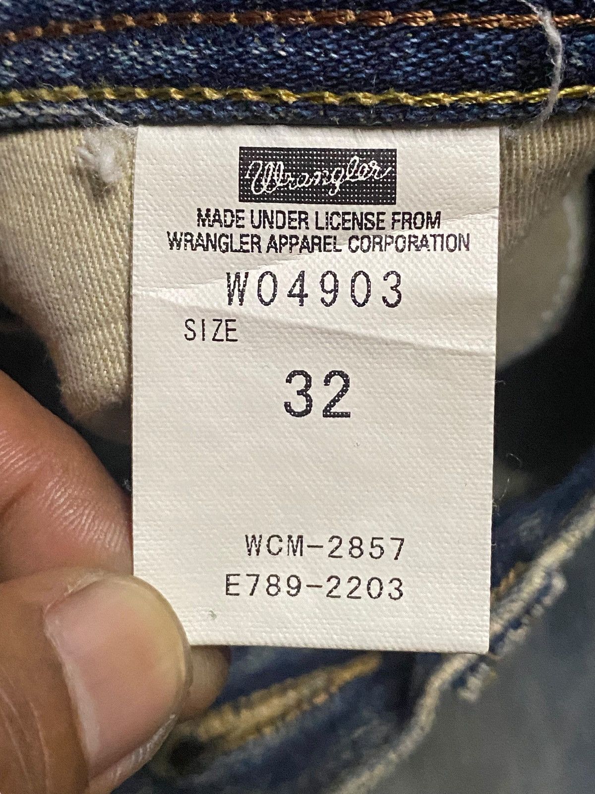 KOZABURO × Wrangler Vintage Wrangler 04903 Mud Wash Distressed Loose Jeans Size US 34 / EU 50 - 14 Thumbnail