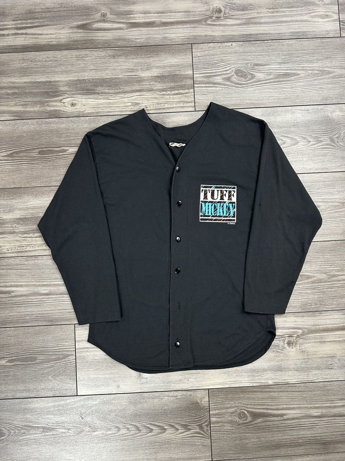 Mickey Mouse Vintage 90’s Disney Mickey Mouse Hockey 3/4 Sleeve Button Up Size US M / EU 48-50 / 2 - 1 Thumbnail