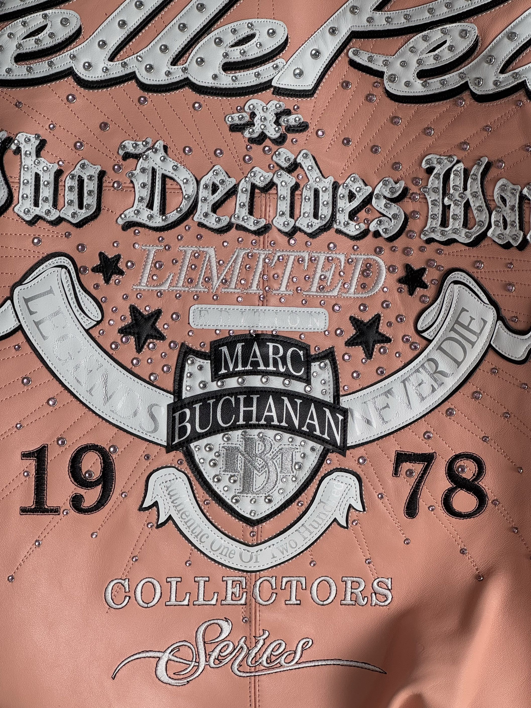 Who Decides War WDW x PP 'GREATEST OF ALL TIME' GENUINE LEATHER JACKET Size US S / EU 44-46 / 1 - 4 Thumbnail