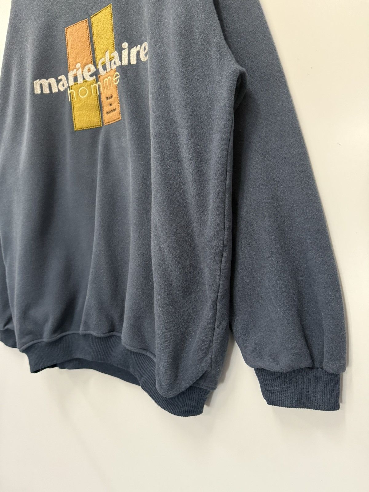 Japanese Brand ⚡️ MARIE CLAIRE HOMME ROUNDNECK SWEATSHIRT - L Size US M / EU 48-50 / 2 - 3 Thumbnail