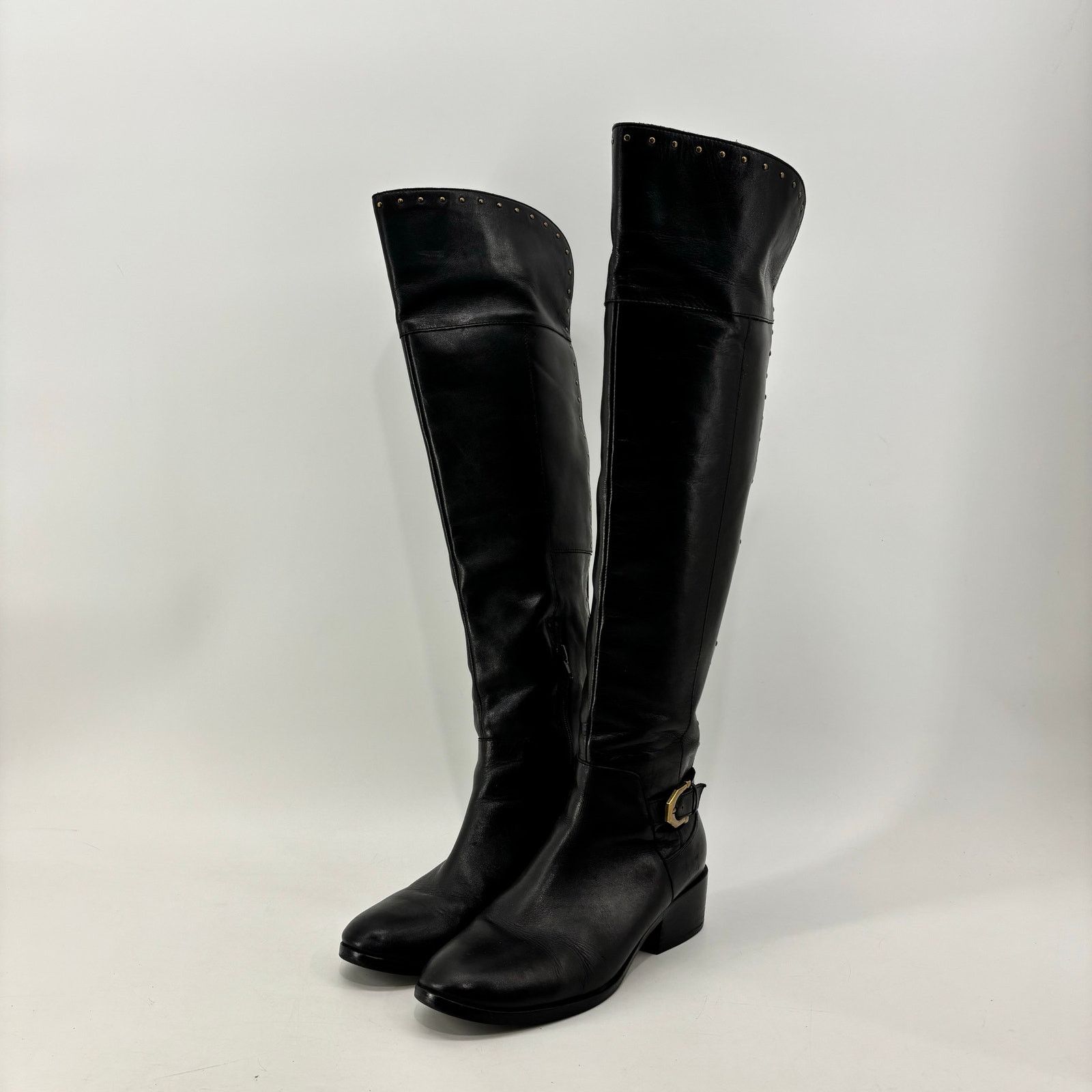 Sam Edelman Sam Edelman Black Knee High Rider Boots Size 8.5 Leather Size US 8.5 / IT 38.5 - 11 Thumbnail