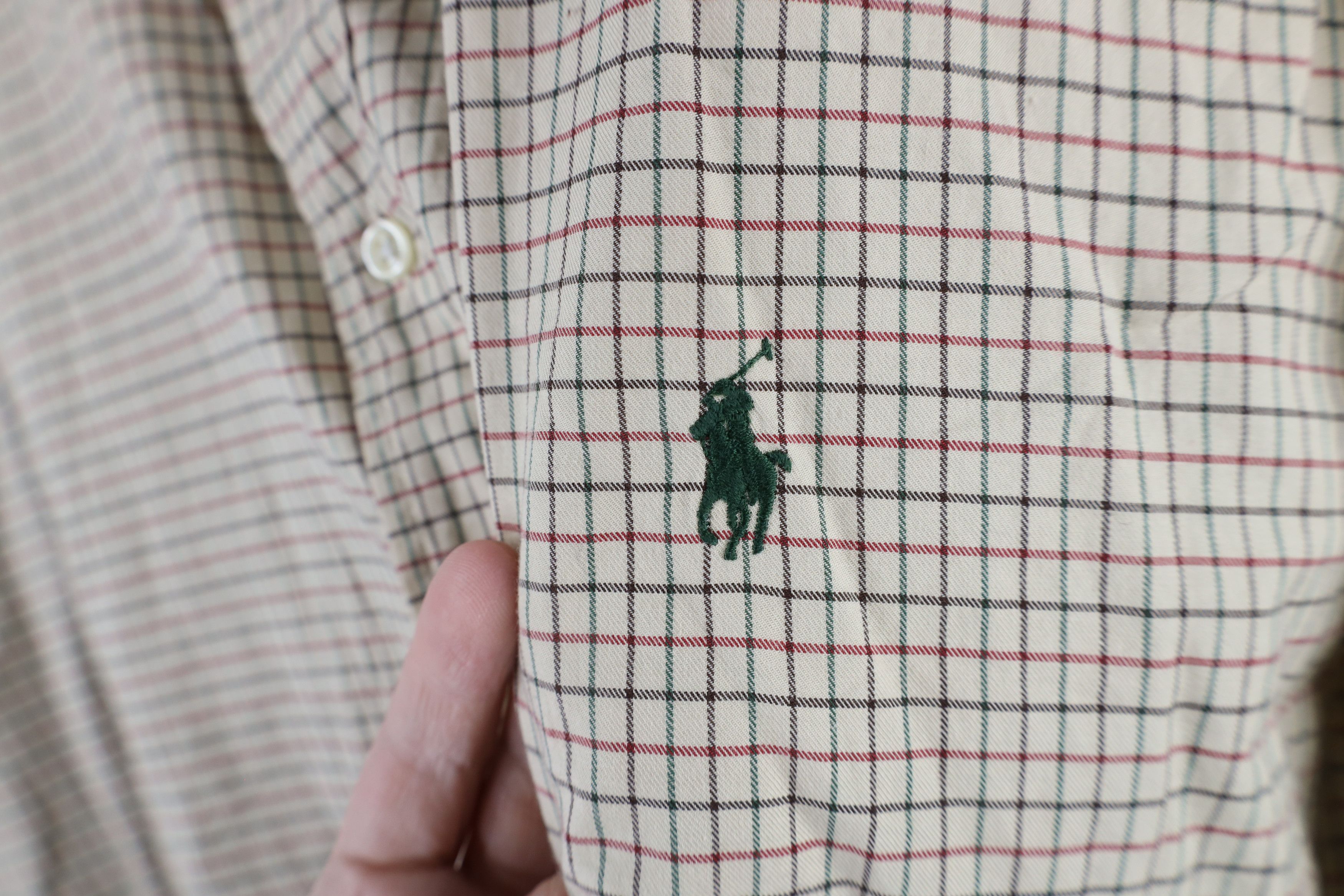 Ralph Lauren × Vintage Vintage 90s Ralph Lauren Collared Button Down Shirt Plaid Size US XXL / EU 58 / 5 - 4 Thumbnail