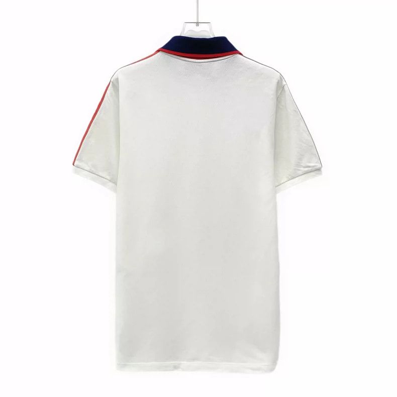 Gucci Gucci White striped cotton lapel short-sleeved polo shirt Size US L / EU 52-54 / 3 - 2 Thumbnail