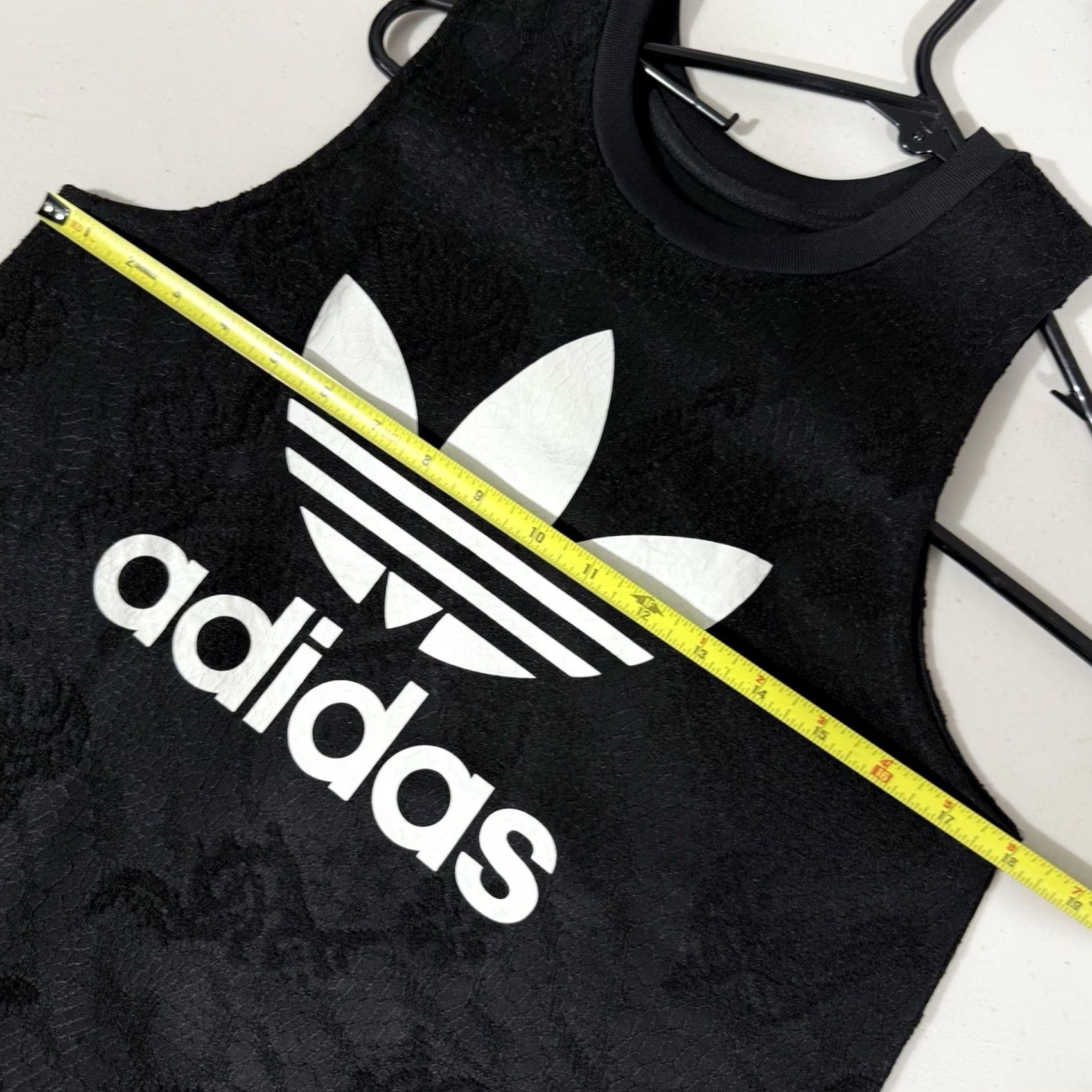 Adidas Adidas Dress Tank Top Womens XS Black Sleeveless Paisley Textured Size XS / US 0-2 / IT 36-38 - 3 Thumbnail