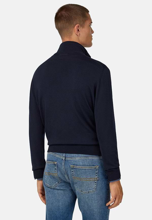 Ashworth VINTAGE Ashworth Merino Wool Half Zip Jumper Men’s Navy Blue Size US L / EU 52-54 / 3 - 14 Thumbnail