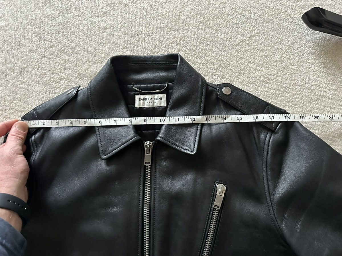 Saint Laurent Paris FW15 Saint Laurent aviator leather jacket 52 Hedi grail Size US L / EU 52-54 / 3 - 5 Thumbnail