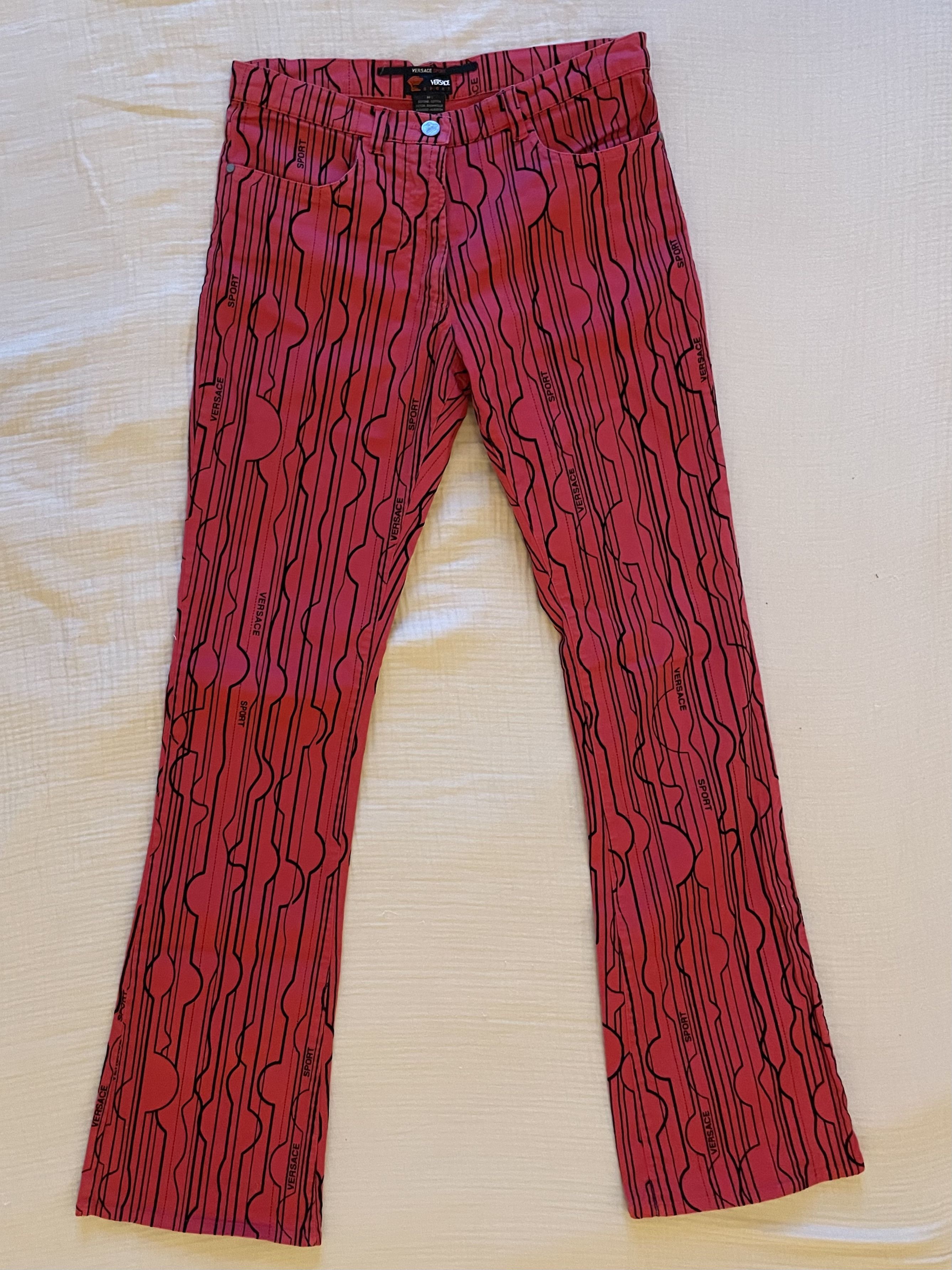 Versace Vintage Versace Sport Trousers Size 27" / US 4 / IT 40 - 2 Thumbnail