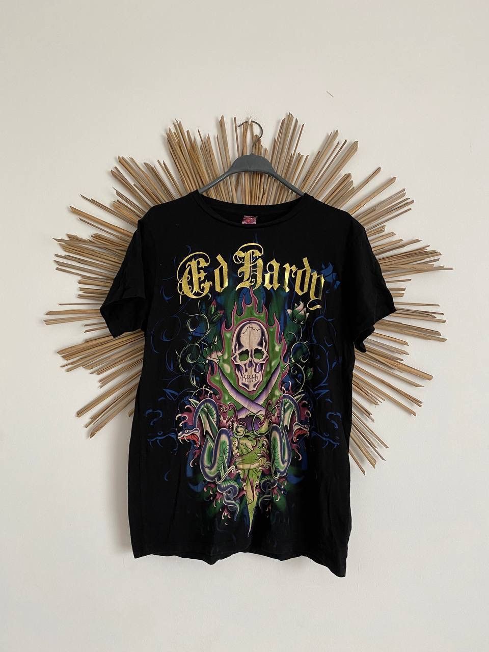 Ed Hardy ED HARDY BY CHRISTIAN AUDIGIER SKULL PRINT GRAPHIC T-SHIRT Size US M / EU 48-50 / 2 - 1 Thumbnail