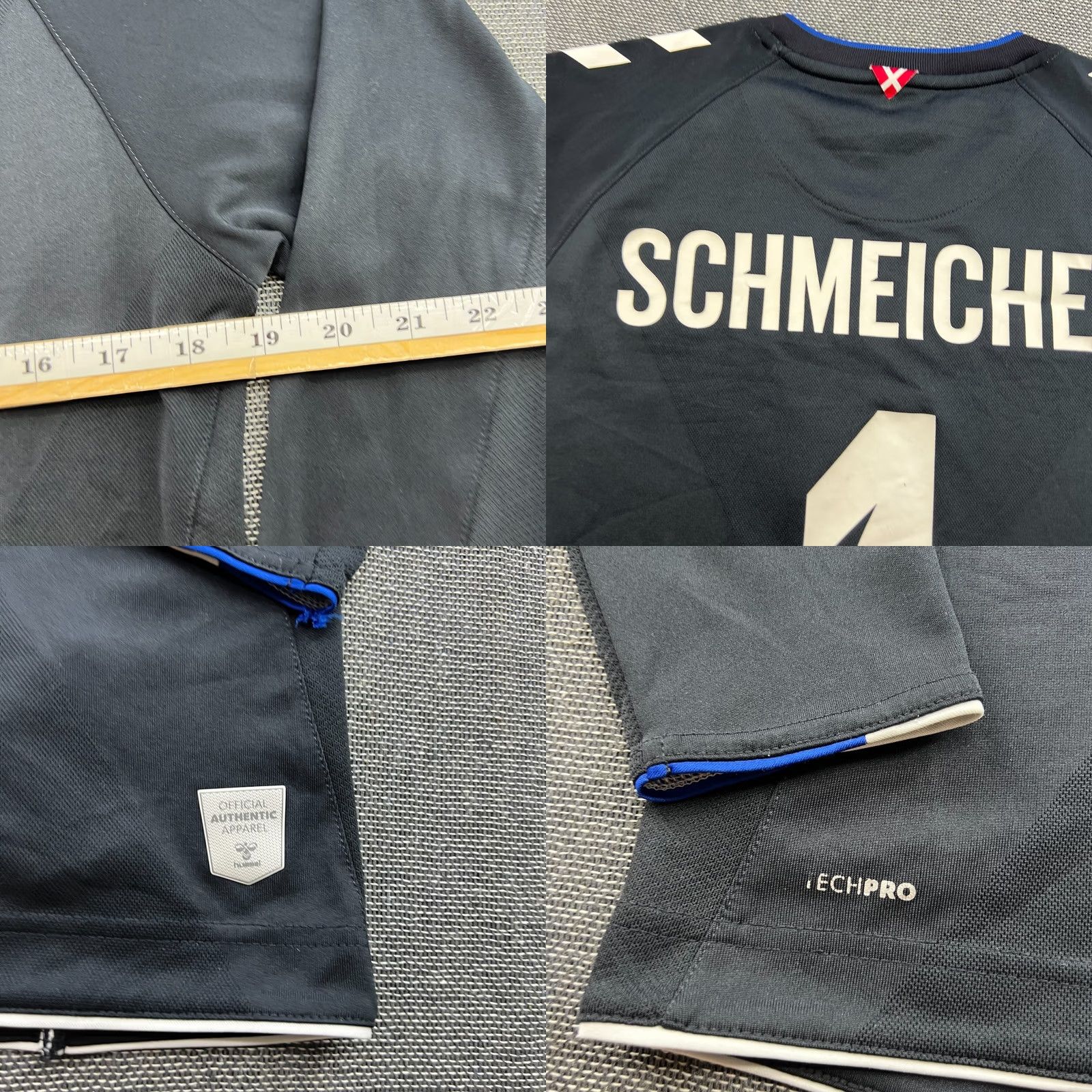 Hummel Denmark 2018 2019 Goalkeeper Schmeichel Football Jersey Mens Small Hummel Jersey S Black Size US S / EU 44-46 / 1 - 8 Thumbnail