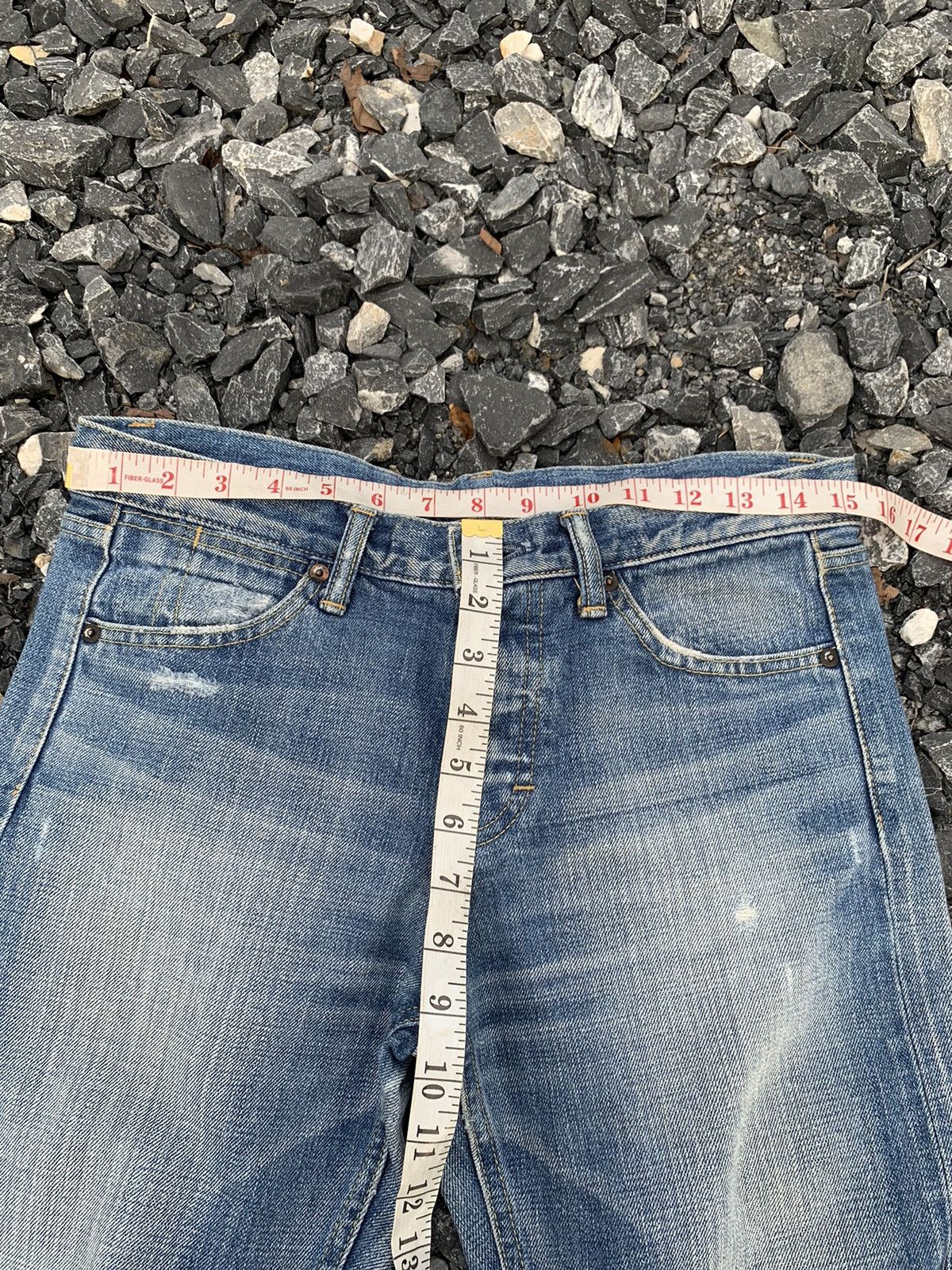 Other JAPANESE BRAND MACPHEE SELVEDGE BUTTON FLY DISTRESSED DENIM Size US 31 - 18 Thumbnail