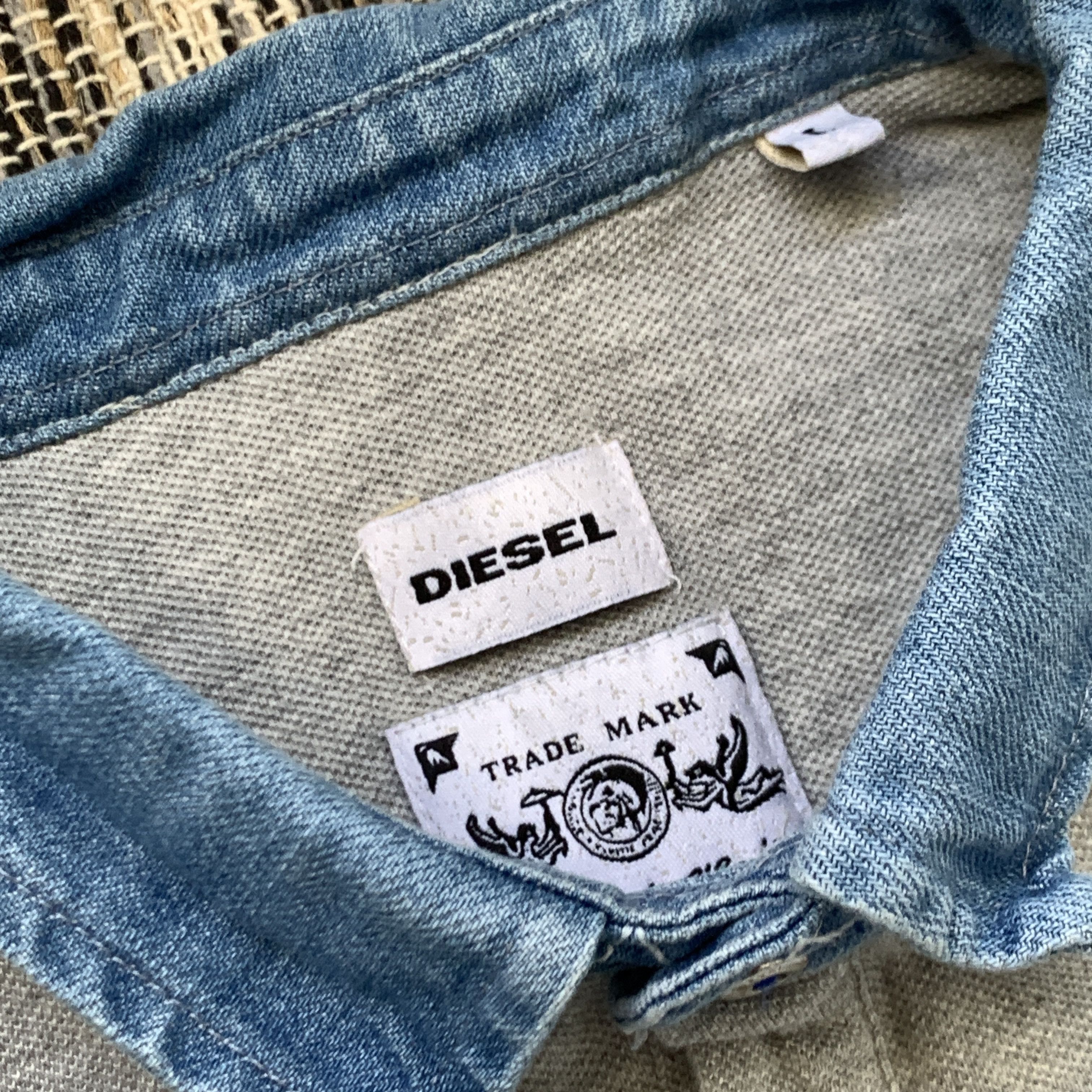 Diesel Diesel Grey Polo Tee Shirt Metal Logo Denim Neck Size US M / EU 48-50 / 2 - 5 Thumbnail