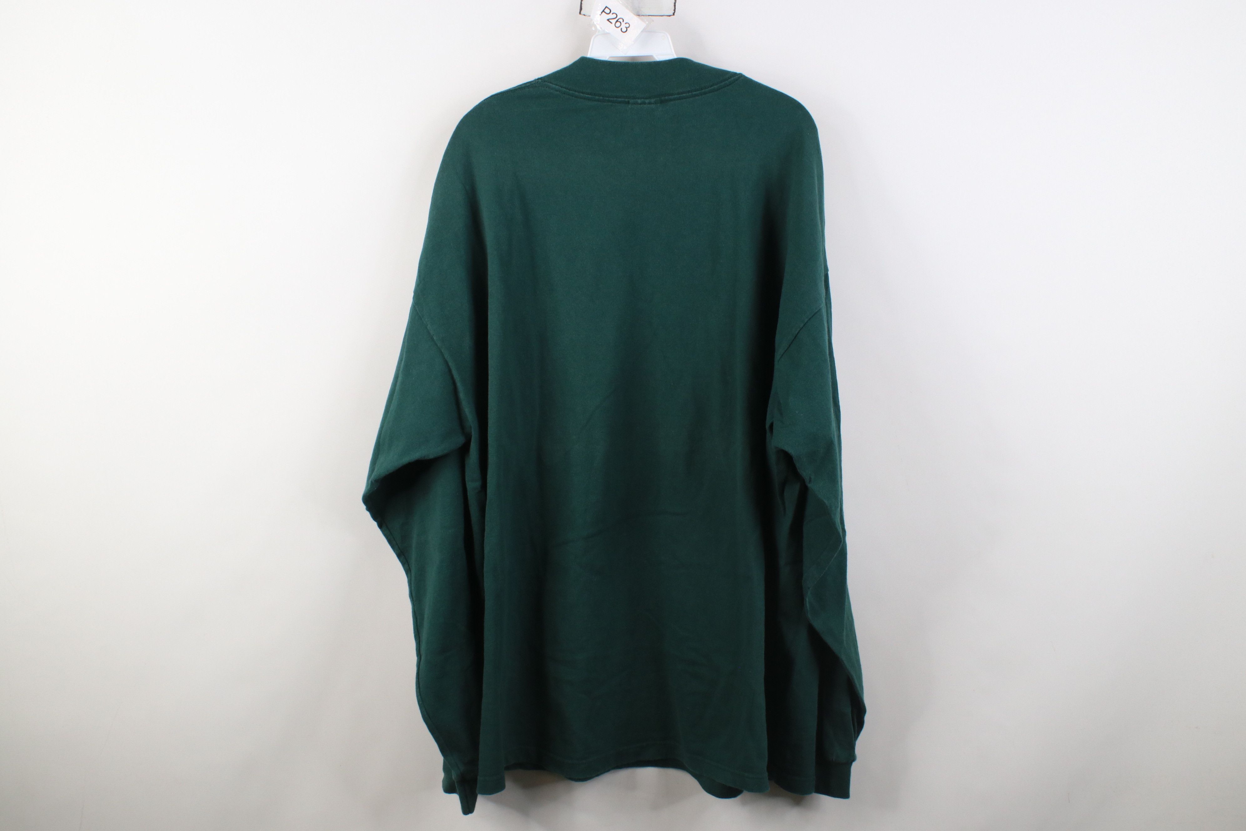 Nike Vintage 90s Nike Mini Swoosh Heavy Long Sleeve T-Shirt USA Size US XXL / EU 58 / 5 - 11 Thumbnail