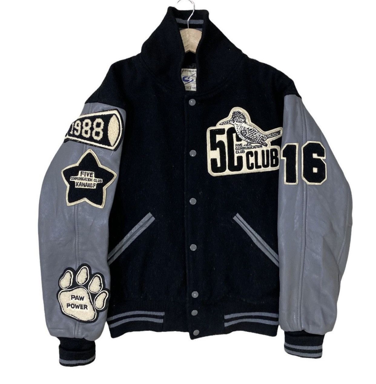 Japanese Brand 🌟 RARE VANGUARDS 5C CLUB WOOL LEATHER PATCHES VARSITY JACKET Size US M / EU 48-50 / 2 - 1 Thumbnail