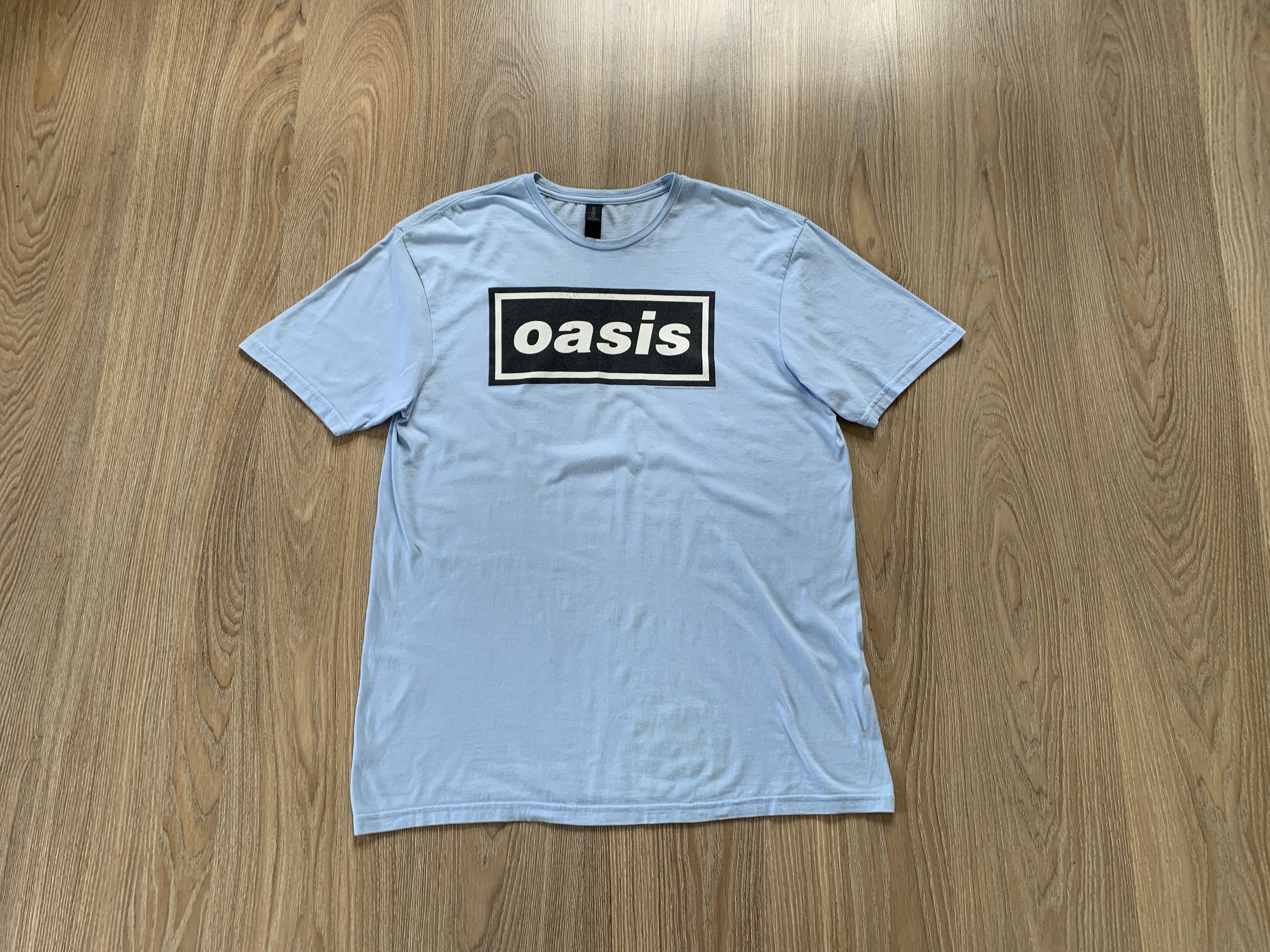 Band Tees × Gildan Oasis Gildan Big Logo T Shirt Size US L / EU 52-54 / 3 - 1 Thumbnail