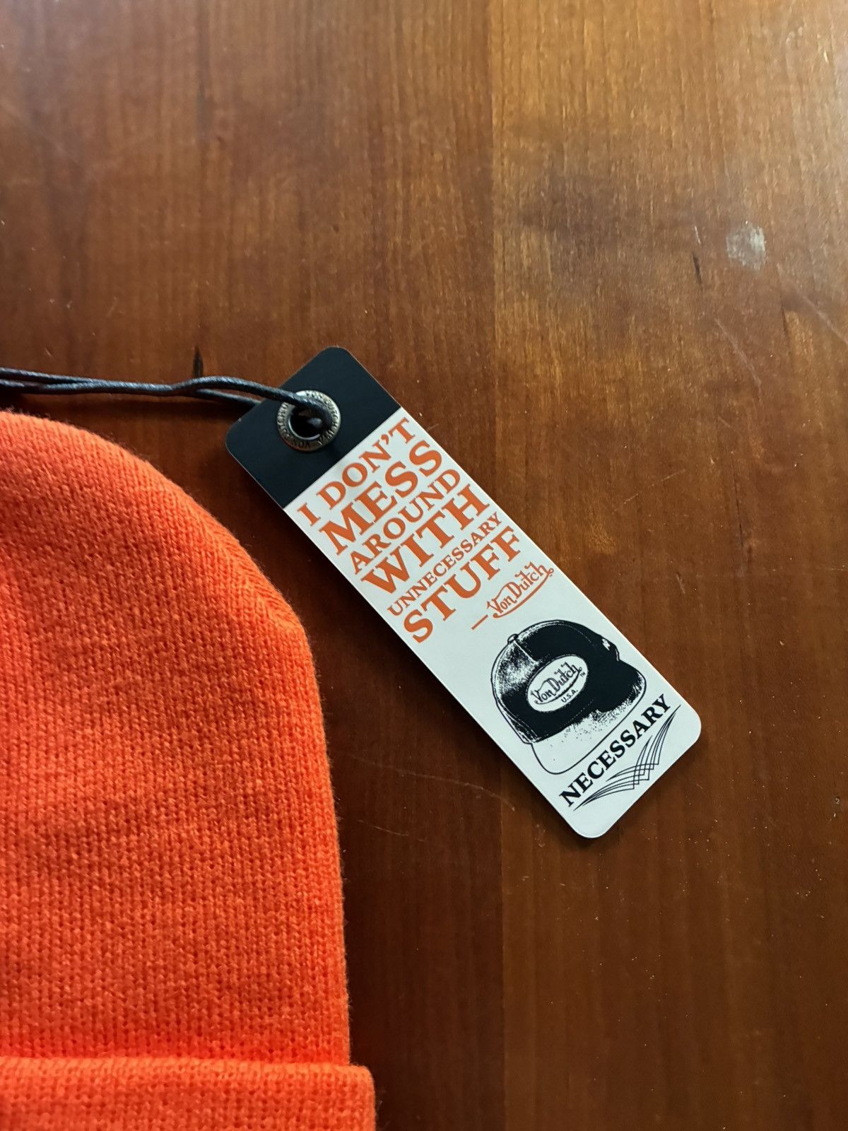 Von Dutch Von Dutch orange beanie Size ONE SIZE - 3 Thumbnail