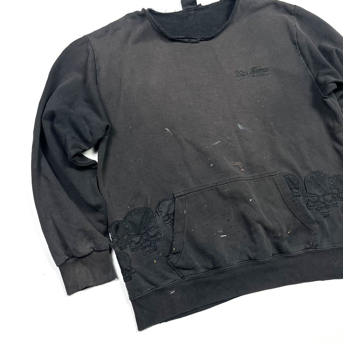 No Fear × Vintage 💀 No Fear Skeleton Vintage Streetwear Sweatshirt Black Size US L / EU 52-54 / 3 - 2 Thumbnail