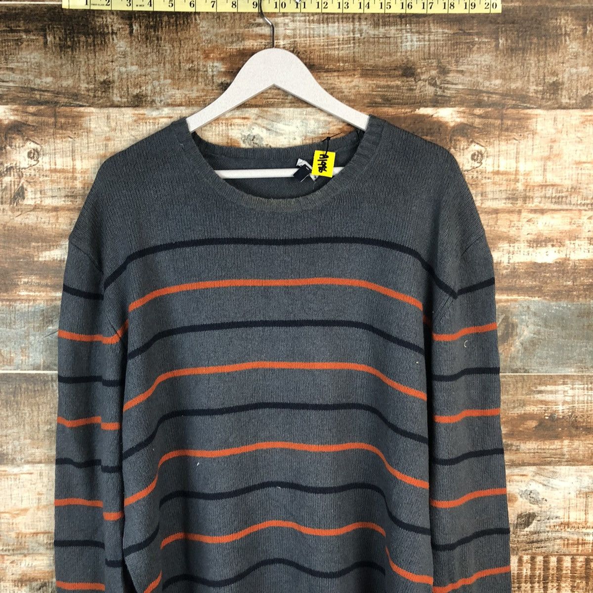 Gap × Homespun Knitwear Gap Grey Stripe Knitwear #A1986 Size US L / EU 52-54 / 3 - 5 Thumbnail