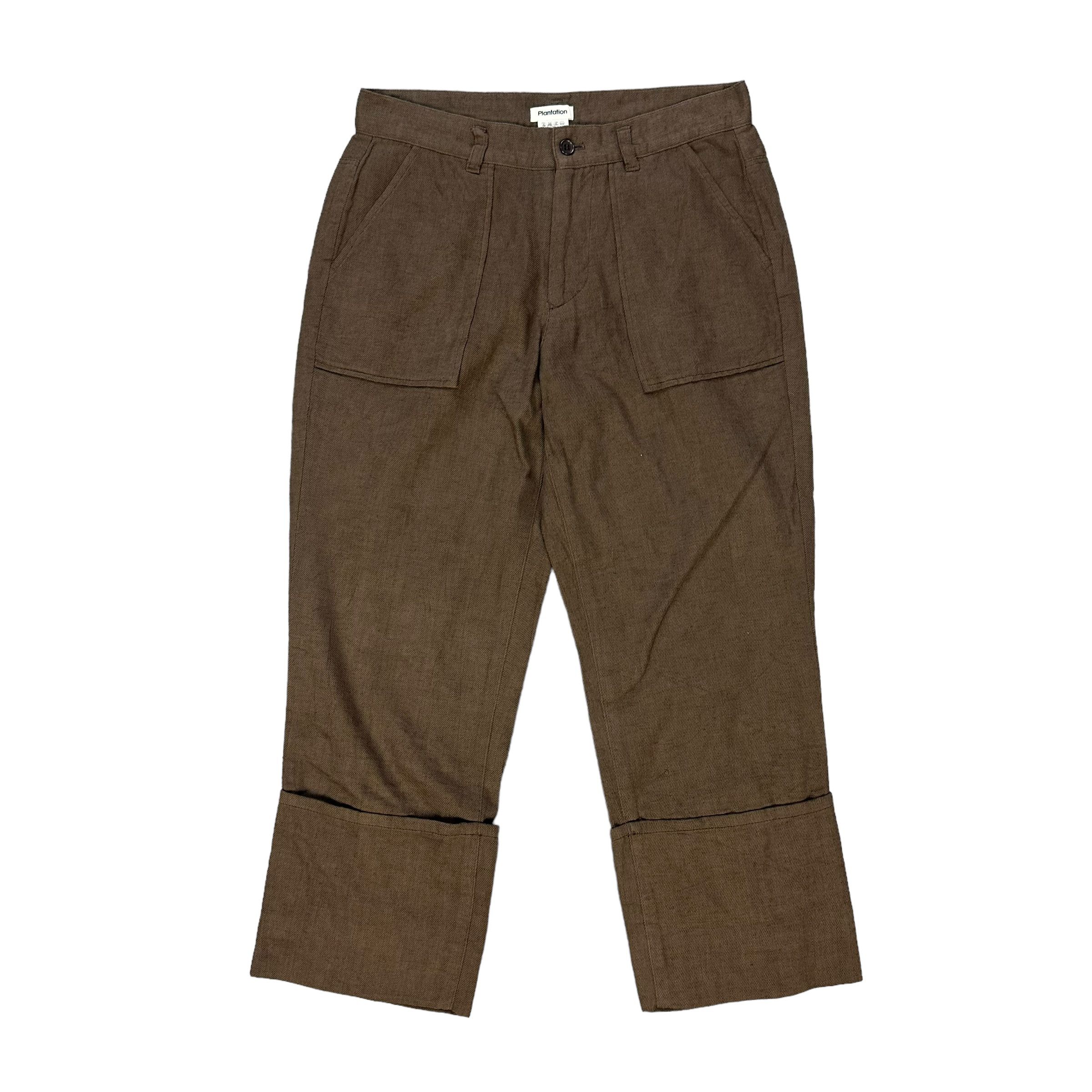 Issey Miyake PLANTATION ISSEY MIYAKE CROP PANTS #8889-035 Size 30" / US 8 / IT 44 - 1 Thumbnail