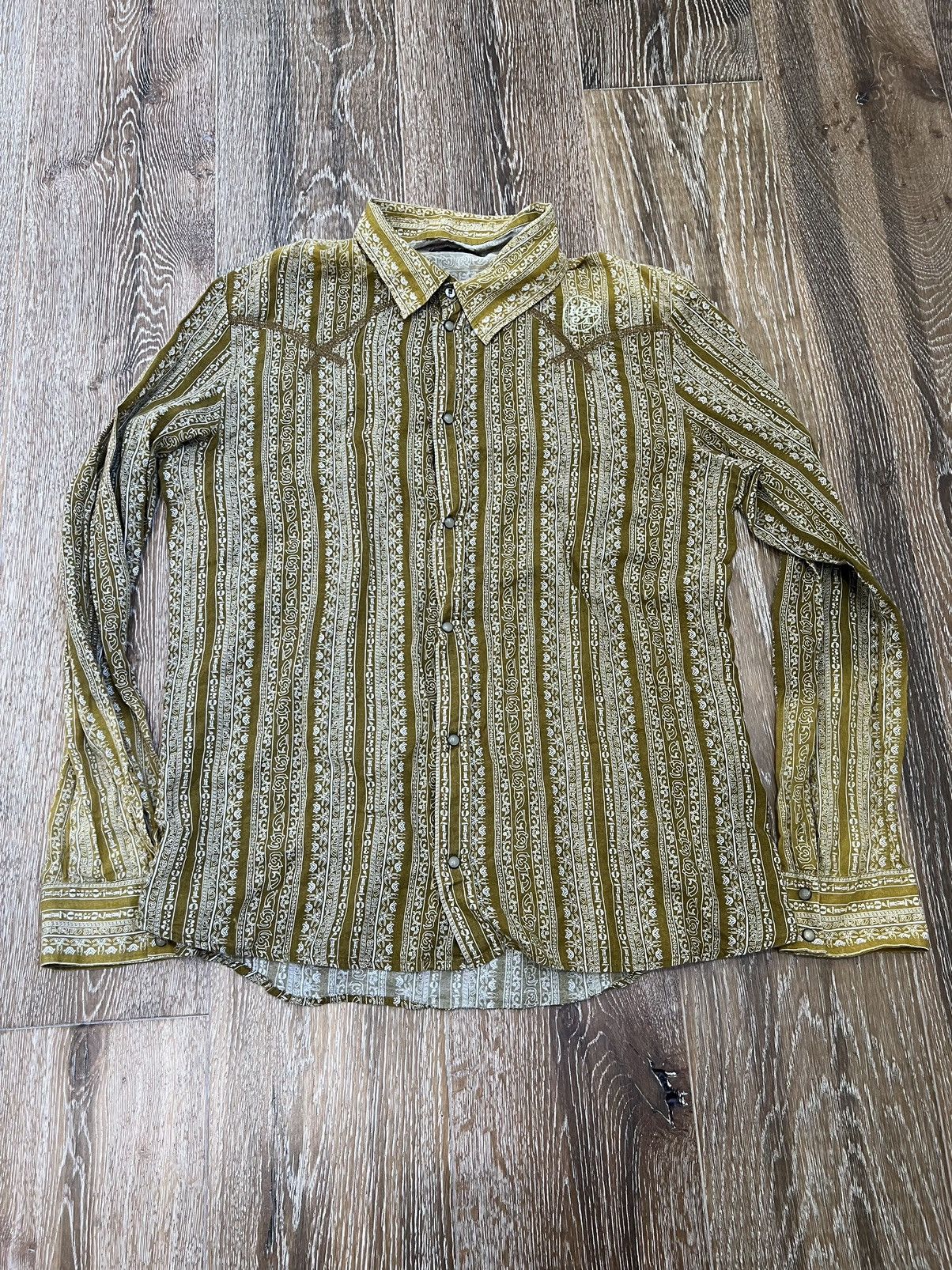 Diesel Vintage y2k diesel pattern print button up shirt Size XL / US 12-14 / IT 48-50 - 1 Thumbnail