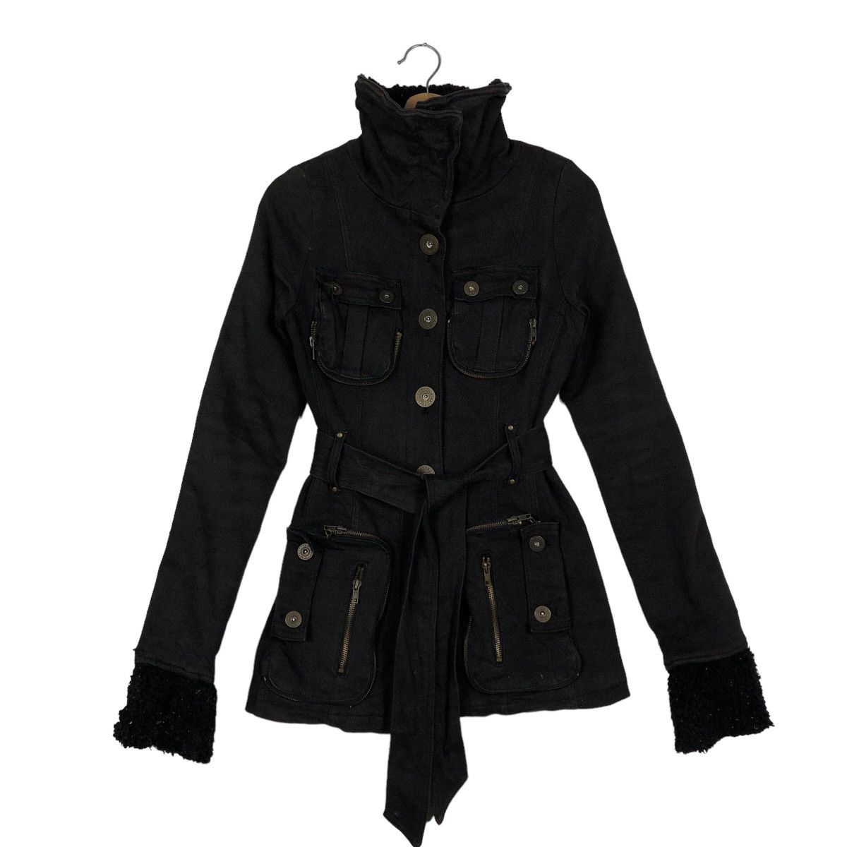 Japanese Brand 🔥Rare Iconic Black Bondage Biker Jacket Parachute DIA Spec Size M / US 6-8 / IT 42-44 - 1 Thumbnail
