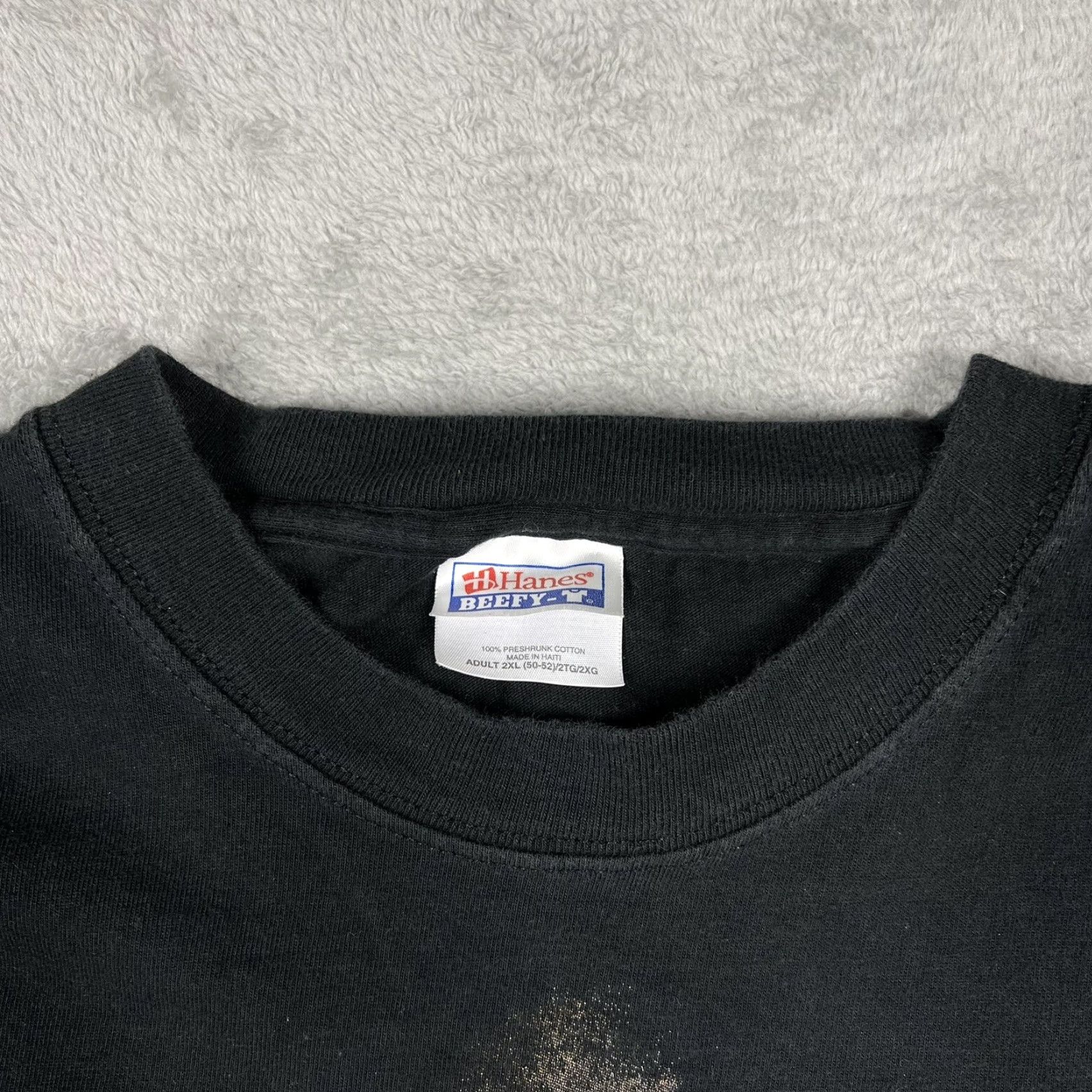 Hanes VINTAGE Hanes Beefy Tee T-Shirt Men 2XL Black Bear Spirit Polar Graphics USA Geometric Logo Classic USA Theme Mens Size US XXL / EU 58 / 5 - 6 Thumbnail