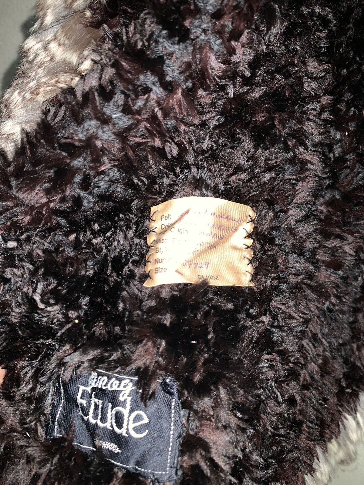 Vintage Paula Lishman Beaver Fur hand knitted coat Size L / US 10 / IT 46 - 3 Thumbnail
