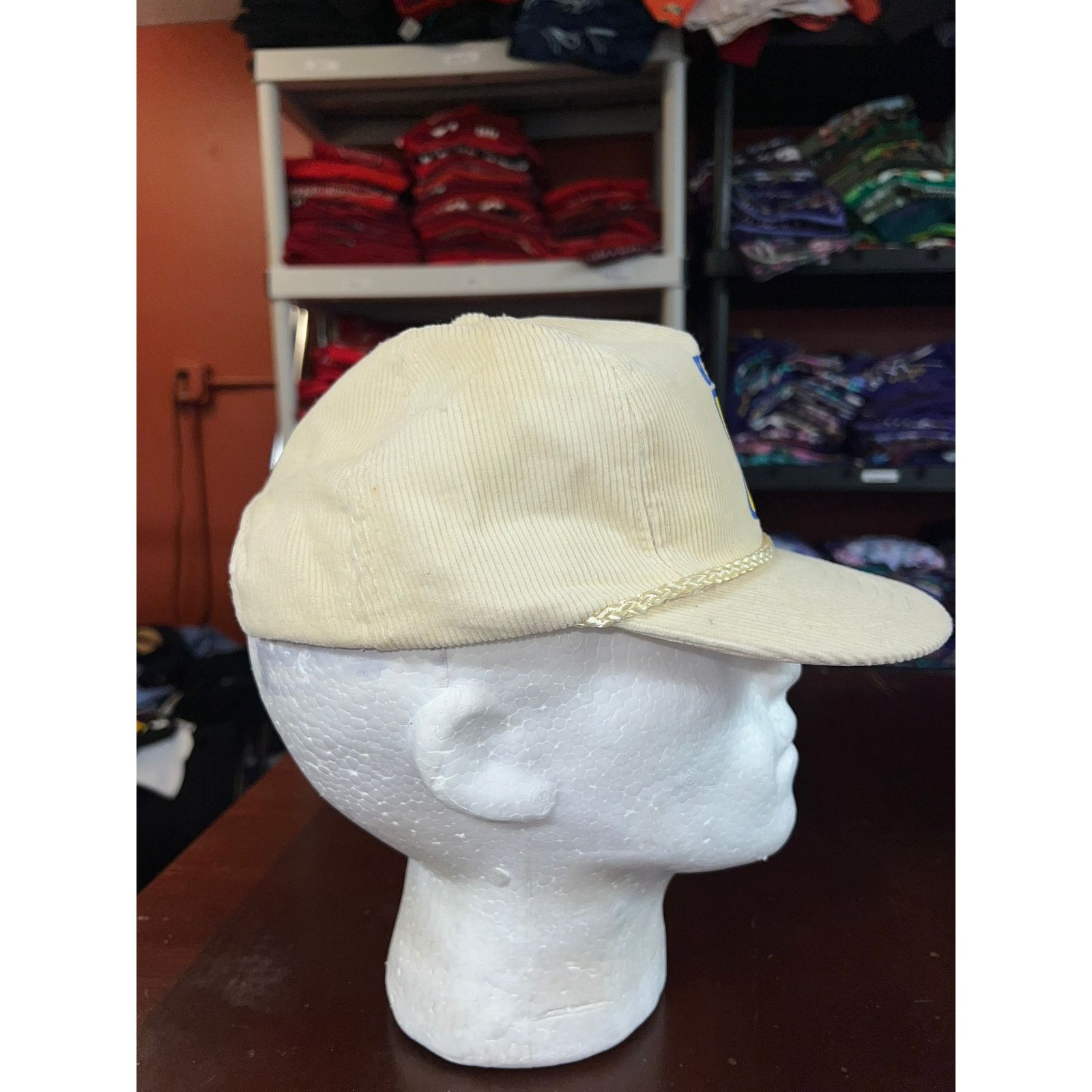 Vintage Vintage Huntsman Snapback Corduroy Cord Hat White 80s VTG OS Size ONE SIZE - 6 Thumbnail
