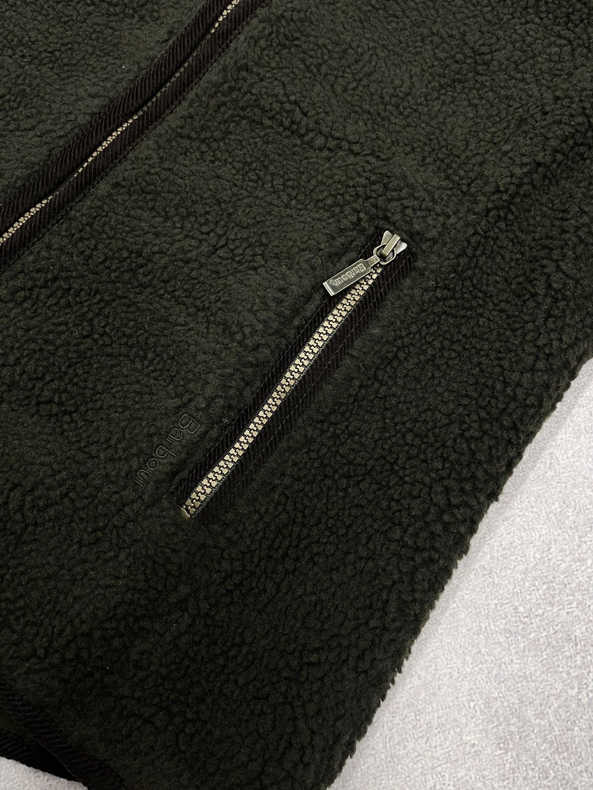 Barbour Barbour International Lavenham Fleece Jacket Khaki Sherpa Size M / US 6-8 / IT 42-44 - 8 Thumbnail