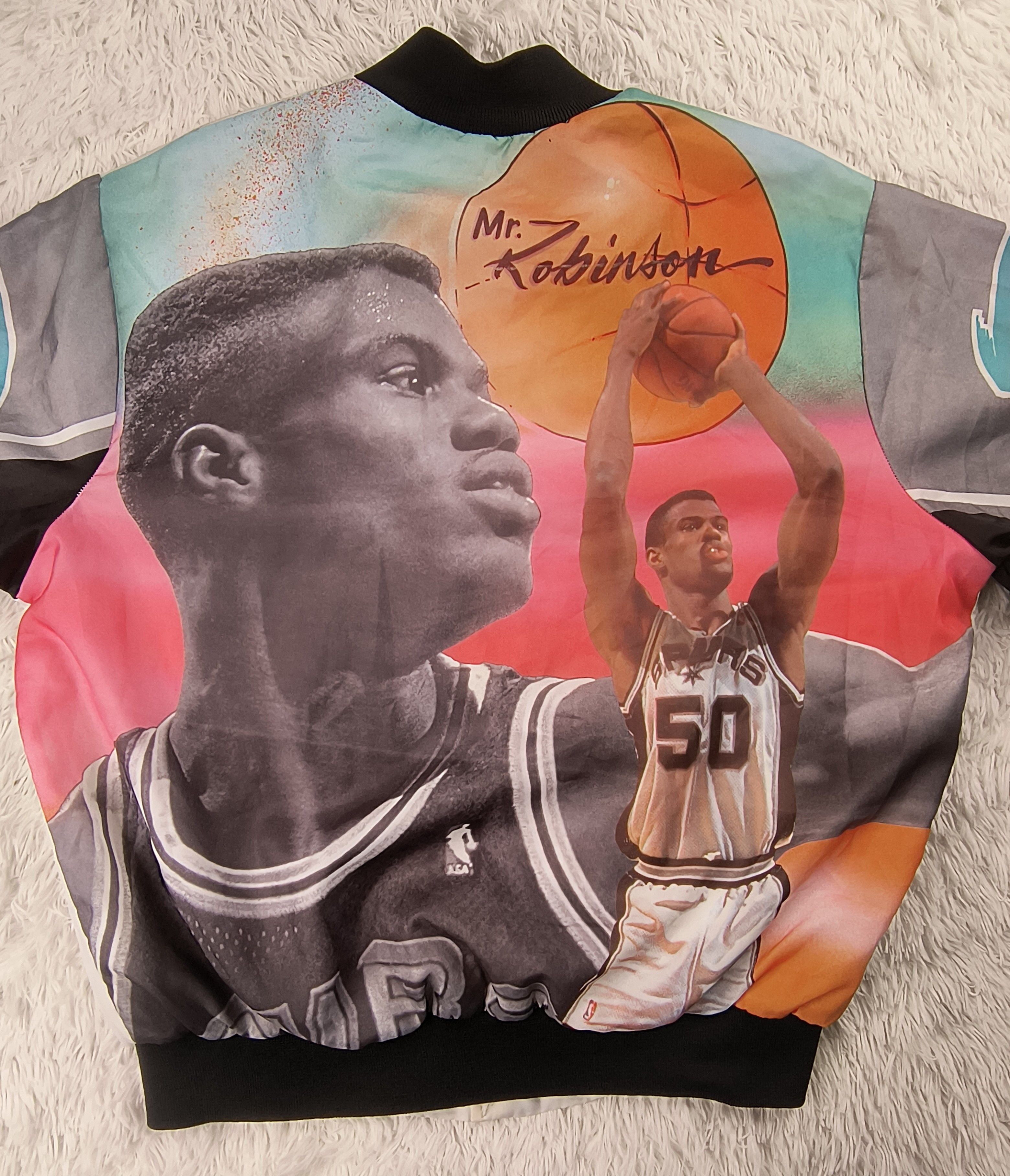 Chalk Line Vintage San Antonio Spurs David Robinson jacket Size US L / EU 52-54 / 3 - 1 Thumbnail