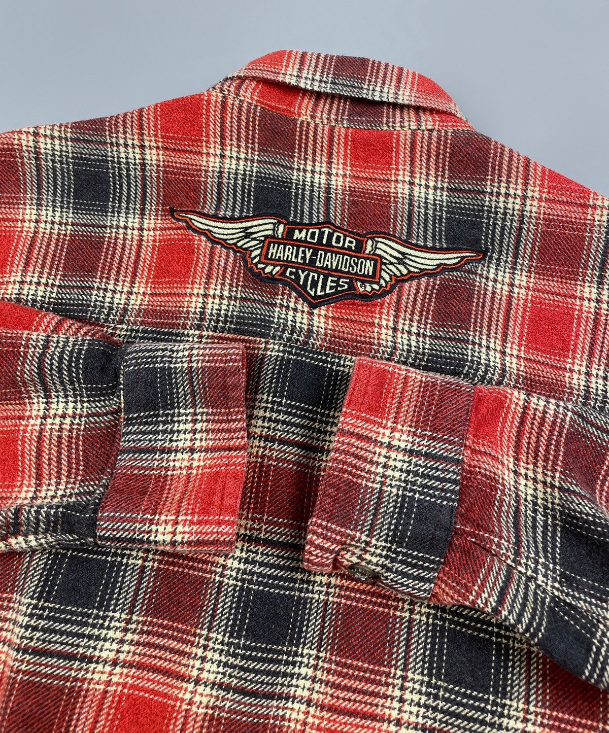 Vintage Vintage Harley-Davidson Motorcycle Checked Flannel Shirt L Size US L / EU 52-54 / 3 - 2 Thumbnail