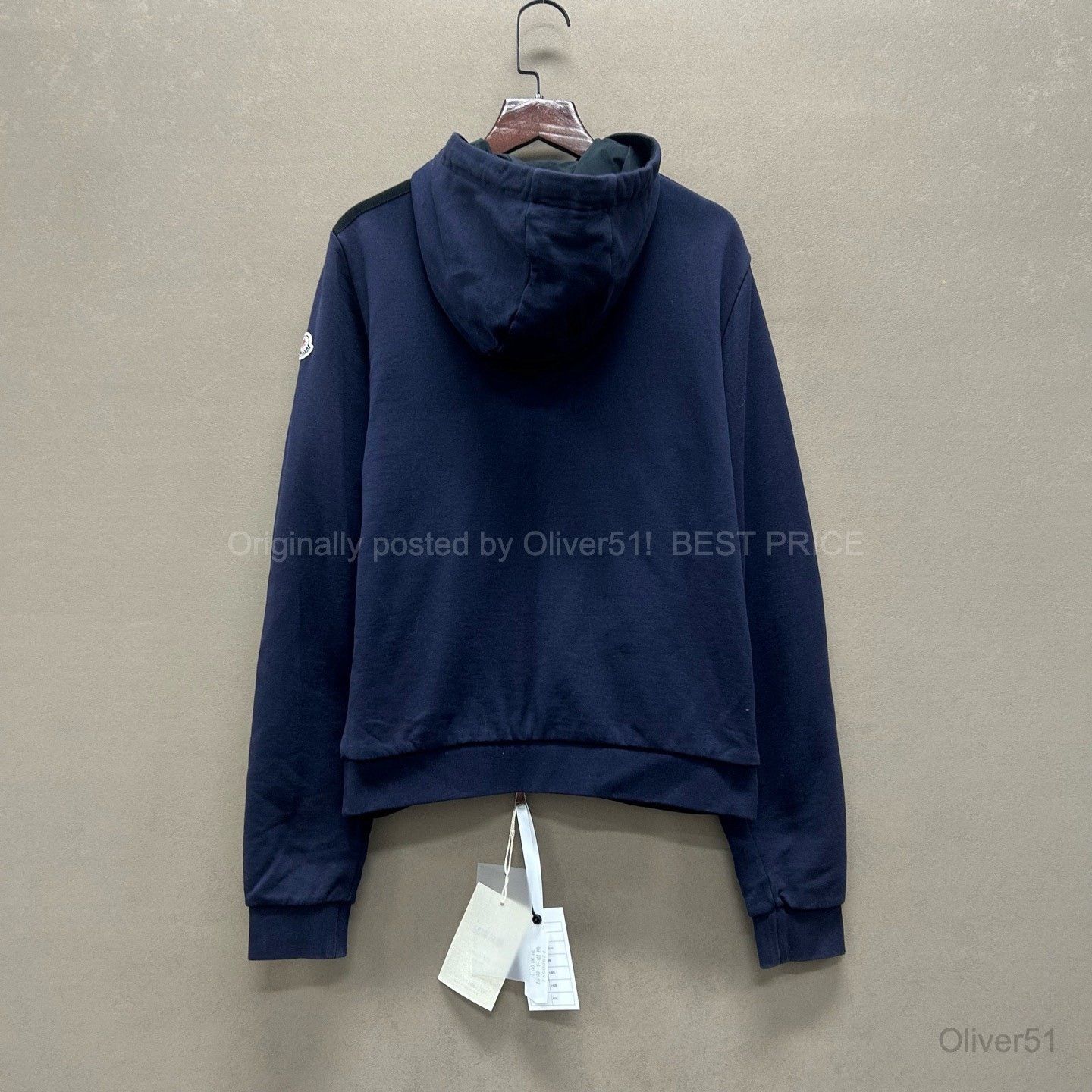 Moncler Moncler 99% New Midnight Blue Logo Zip BFAJNOP292 Size US M / EU 48-50 / 2 - 2 Thumbnail