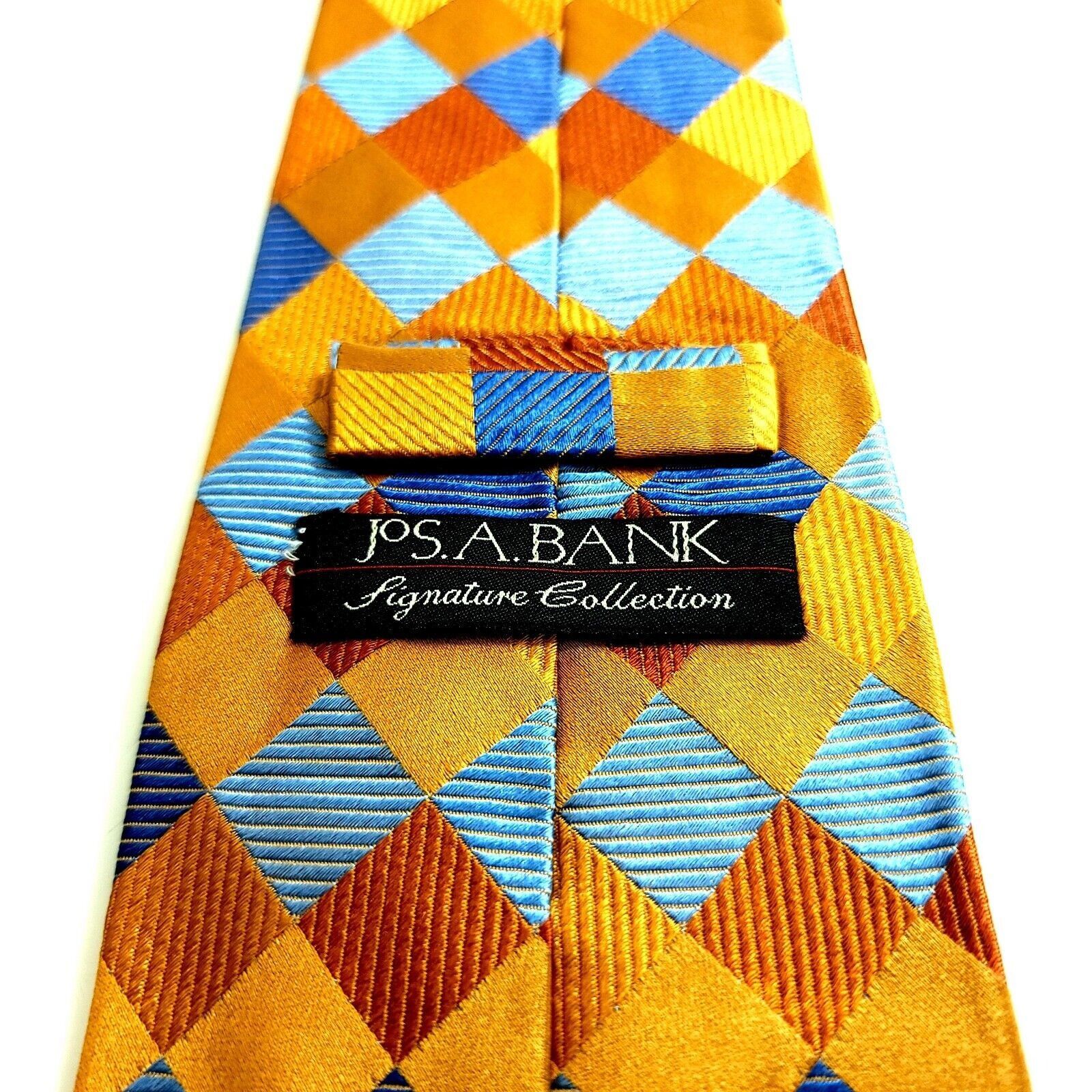Jos. A. Bank Jos A Bank Signature Collection Geometric Orange Blue Woven Size ONE SIZE - 3 Thumbnail