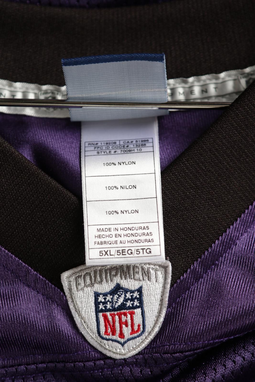 Reebok 2010's Reebok NFL Equipment Ravens Lewis #52 Football Jersey Size ONE SIZE - 6 Thumbnail