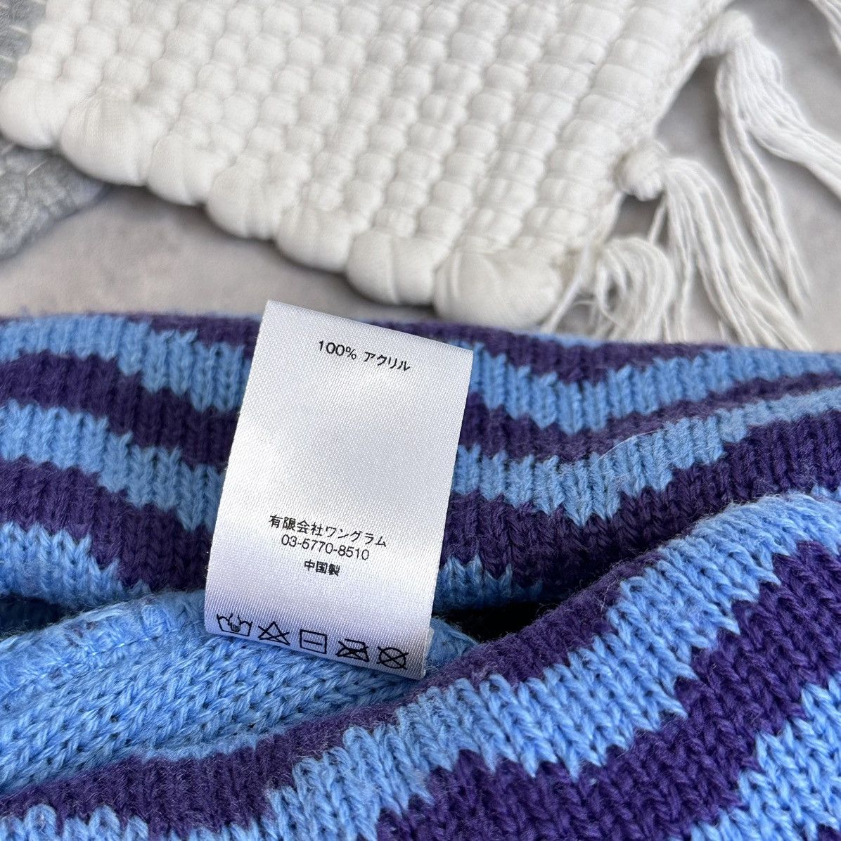 Supreme FW17 Supreme Zig Zag Stripe Beanie Hat Purple Blue Size ONE SIZE - 7 Thumbnail