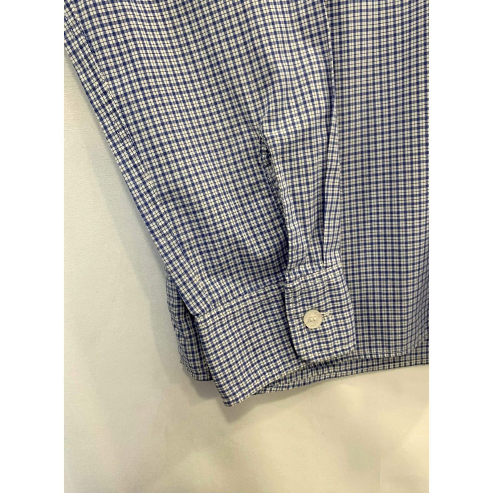 A.P.C. A.P.C. Men’s Blue Check Plaid Grandad Collar Shirt S Long Sleeve Cotton Mens Shirt Size US S / EU 44-46 / 1 - 8 Thumbnail