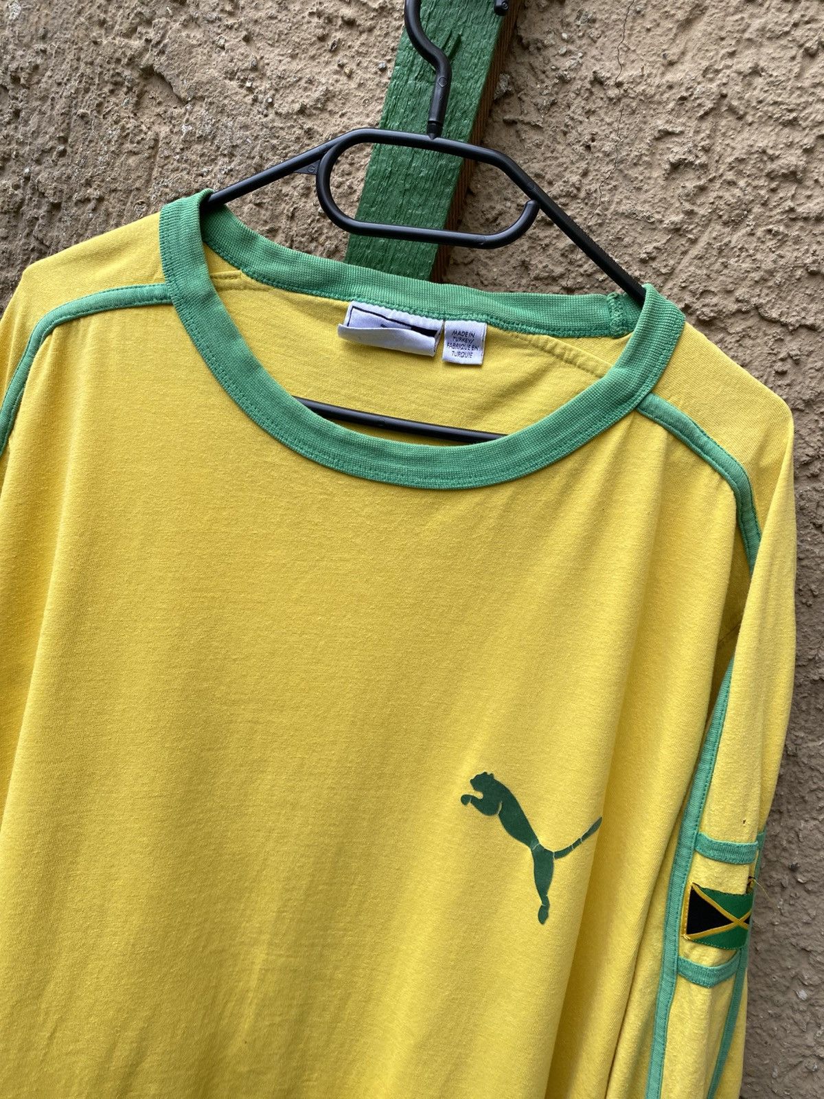 Puma Vintage Jamaica Puma Long Sleeve Shirt like Brazil Y2K Size US XXL / EU 58 / 5 - 3 Thumbnail