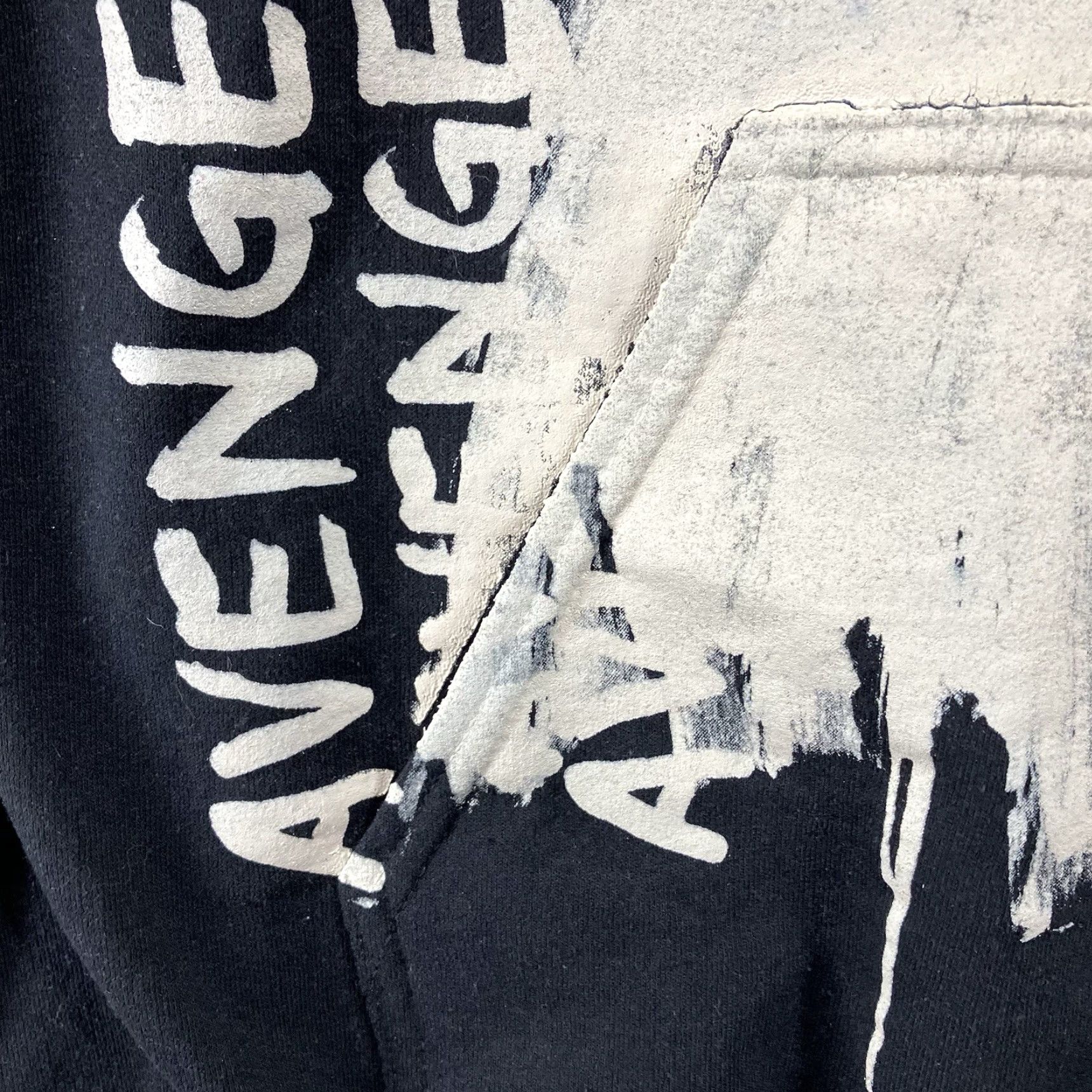 Vintage Avenged Sevenfold Hoodie Medium Black With White Paint Front Graphic A7X Size M / US 6-8 / IT 42-44 - 7 Thumbnail