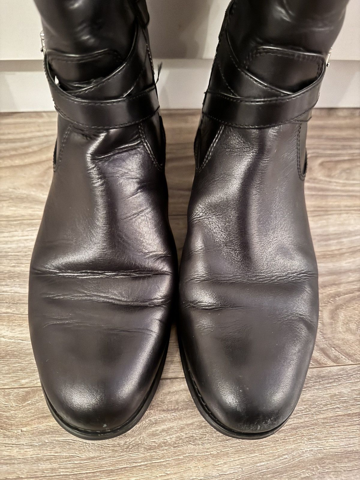 Michael Kors Michael Kors Preston Leather Boots Black Women's Sz 8M Size US 8 / IT 38 - 7 Thumbnail
