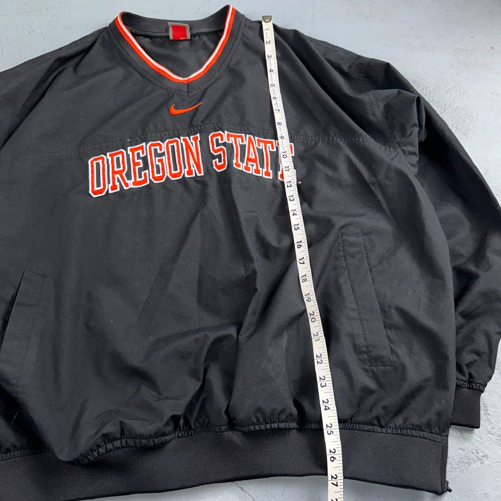 Nike VINTAGE Nike Oregon State Pullover Men's XL Black Football Track Jacket OSU Activewear Size US XL / EU 56 / 4 - 5 Thumbnail