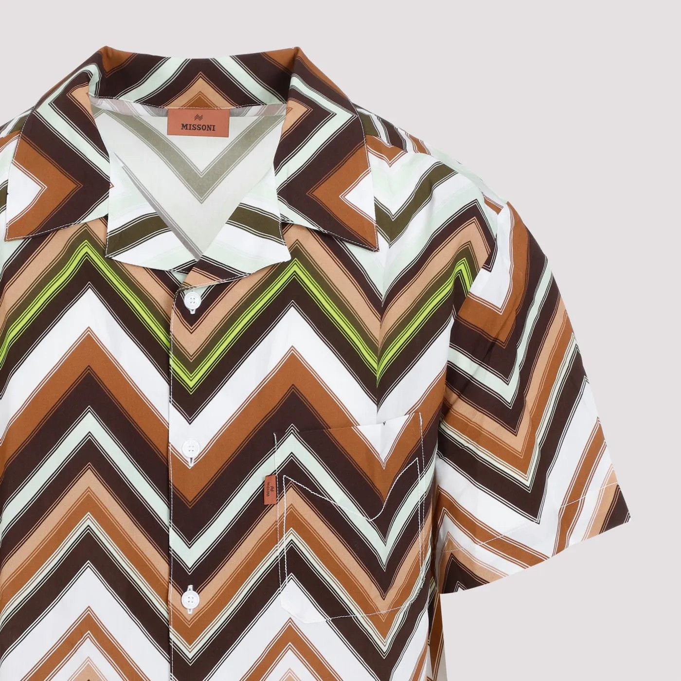Missoni o1mle0925 Short Sleeve Shirt in Multicolor Size US L / EU 52-54 / 3 - 3 Thumbnail