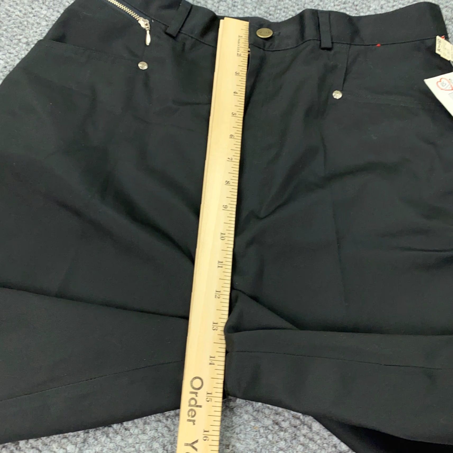 Vintage VINTAGE Gitano Jeans Womens Size 16 Black Tapered High-Rise Mom 80s NWT Size 38" / US 16 / IT 52 - 7 Thumbnail