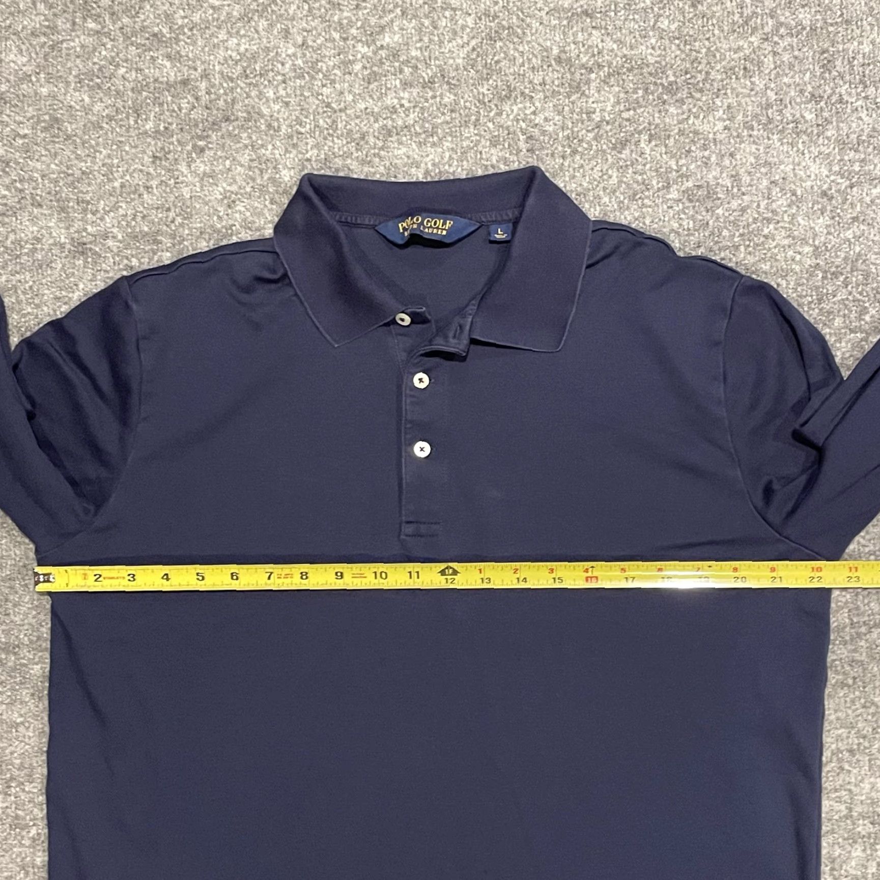 Polo Ralph Lauren Polo Golf Ralph Lauren Long Sleeve Polo Shirt Mens Large Navy Performance Solid Size US L / EU 52-54 / 3 - 6 Thumbnail