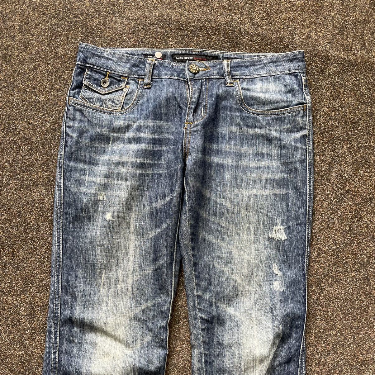 Vintage Vintage 90s Miss Sixty Distressed Faded Y2K Skate Jeans 28 Size 28" / US 6 / IT 42 - 4 Thumbnail