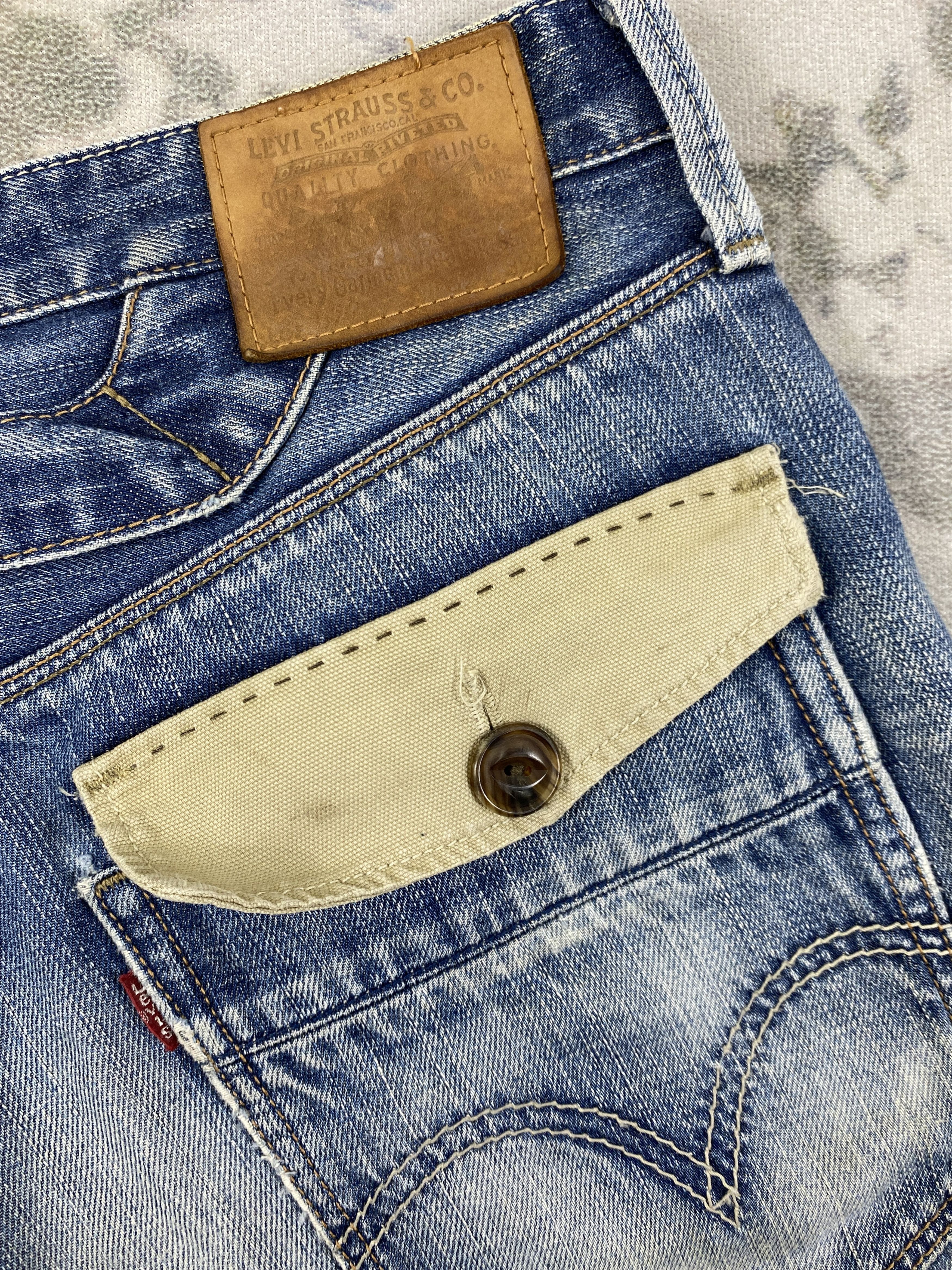 Vintage Dirty Blue Vintage Classic Levi's 522 34x32.5 Denim -JN911 Size US 34 / EU 50 - 13 Thumbnail