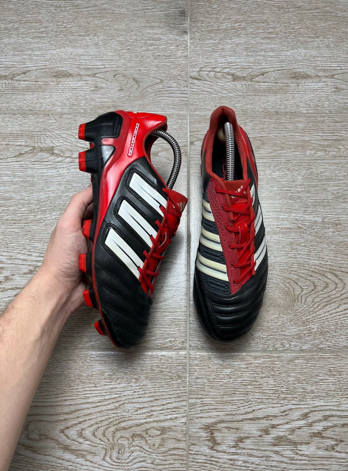 Adidas Adidas Predator Adipower FG Black Football Cleats Size US 8.5 / EU 41-42 - 5 Thumbnail