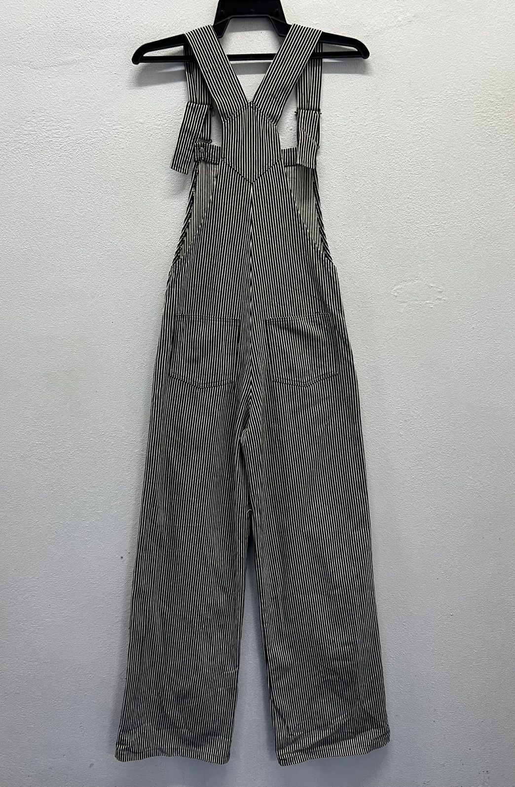 Japanese Brand × Vintage Vintage Japanese Hickory Stripe Overalls by MISSEWE Size US 29 - 2 Thumbnail