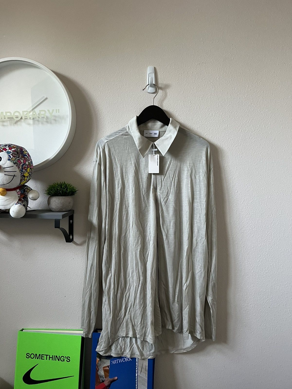 POST ARCHIVE FACTION (PAF) Post Archive Faction (PAF) Zip Up Right Shirt in Oat Size US XL / EU 56 / 4 - 1 Thumbnail