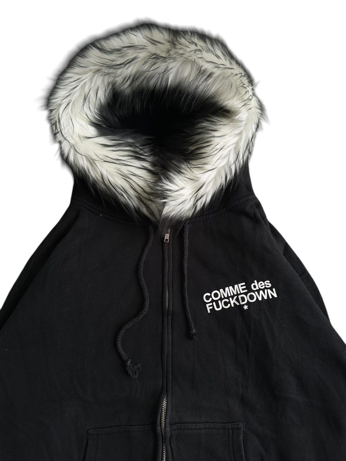 Japanese Brand COMME DES F*CKDOWN Zip FUR HOODIE IFSIXWASNINE LGB STYLE Size US XL / EU 56 / 4 - 3 Thumbnail