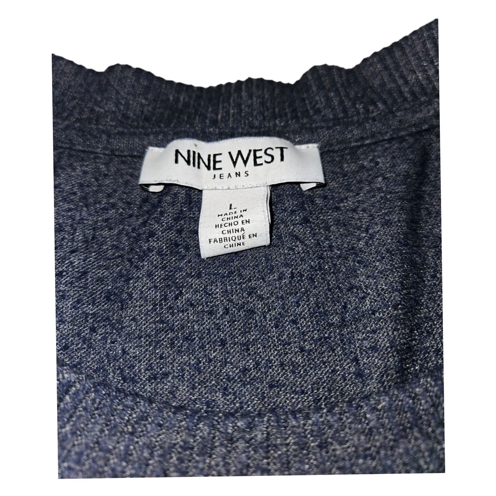 Nine West Nine West Top Large Long Sleeve Pullover Lightweight Casual Crew Neck Size L / US 10 / IT 46 - 5 Thumbnail