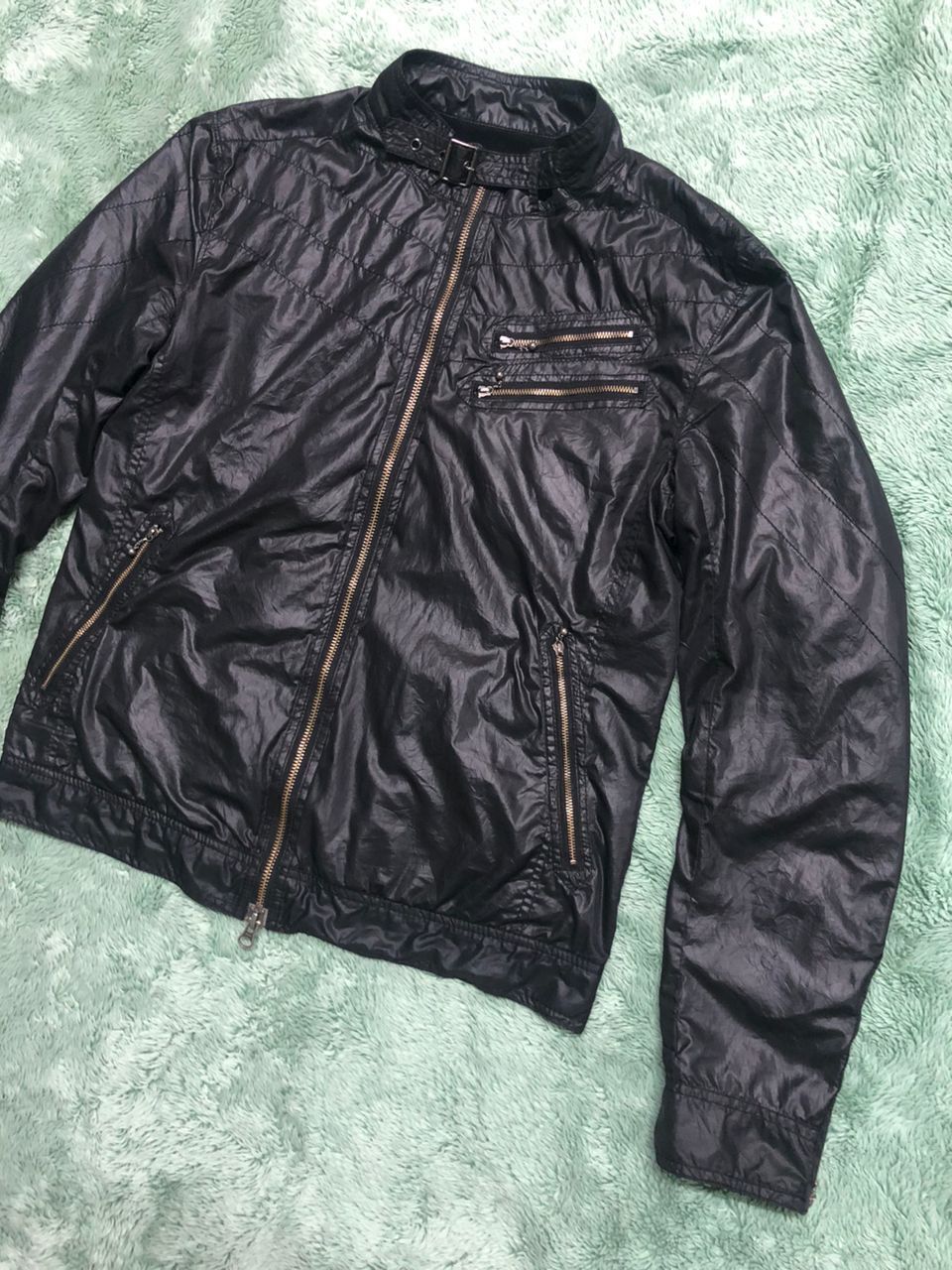 HIDEAWAYS GRAIL💥 Hideaways Nicole Bikers Polyester Light Jacket Size US M / EU 48-50 / 2 - 4 Thumbnail